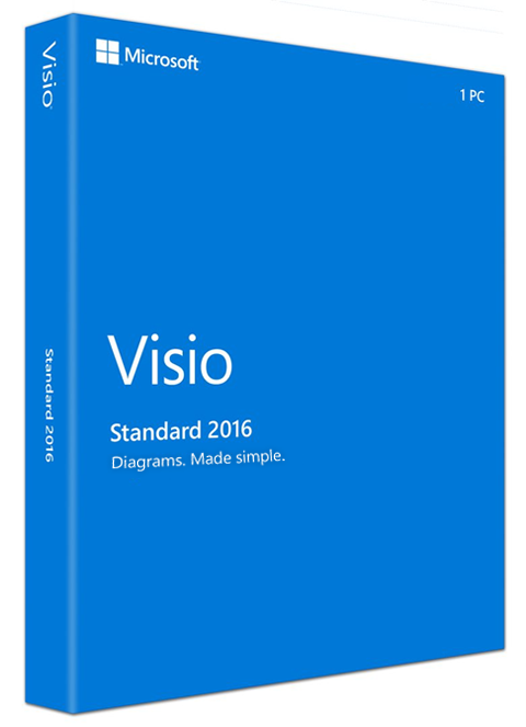 Microsoft Visio Standard 2016 Retail Box
